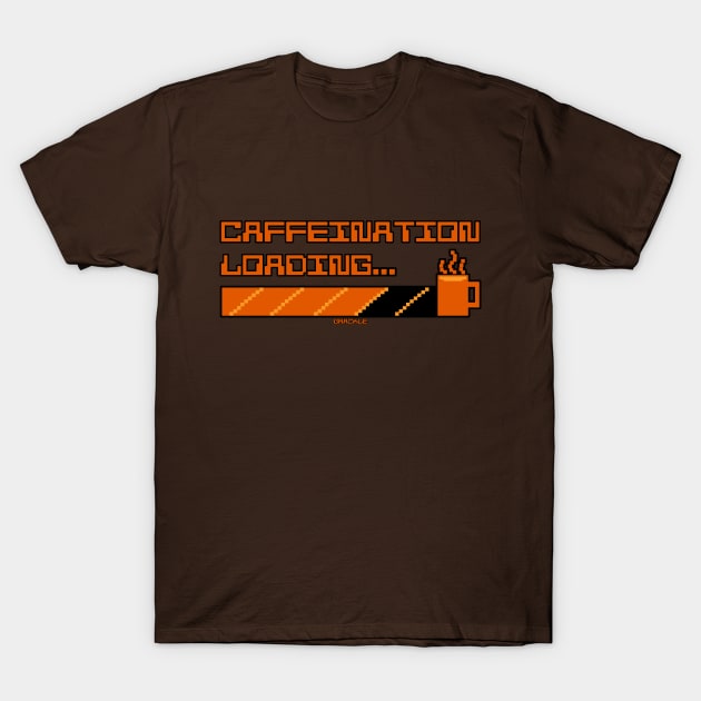 Retro Caffeine Meter T-Shirt by Jan Grackle